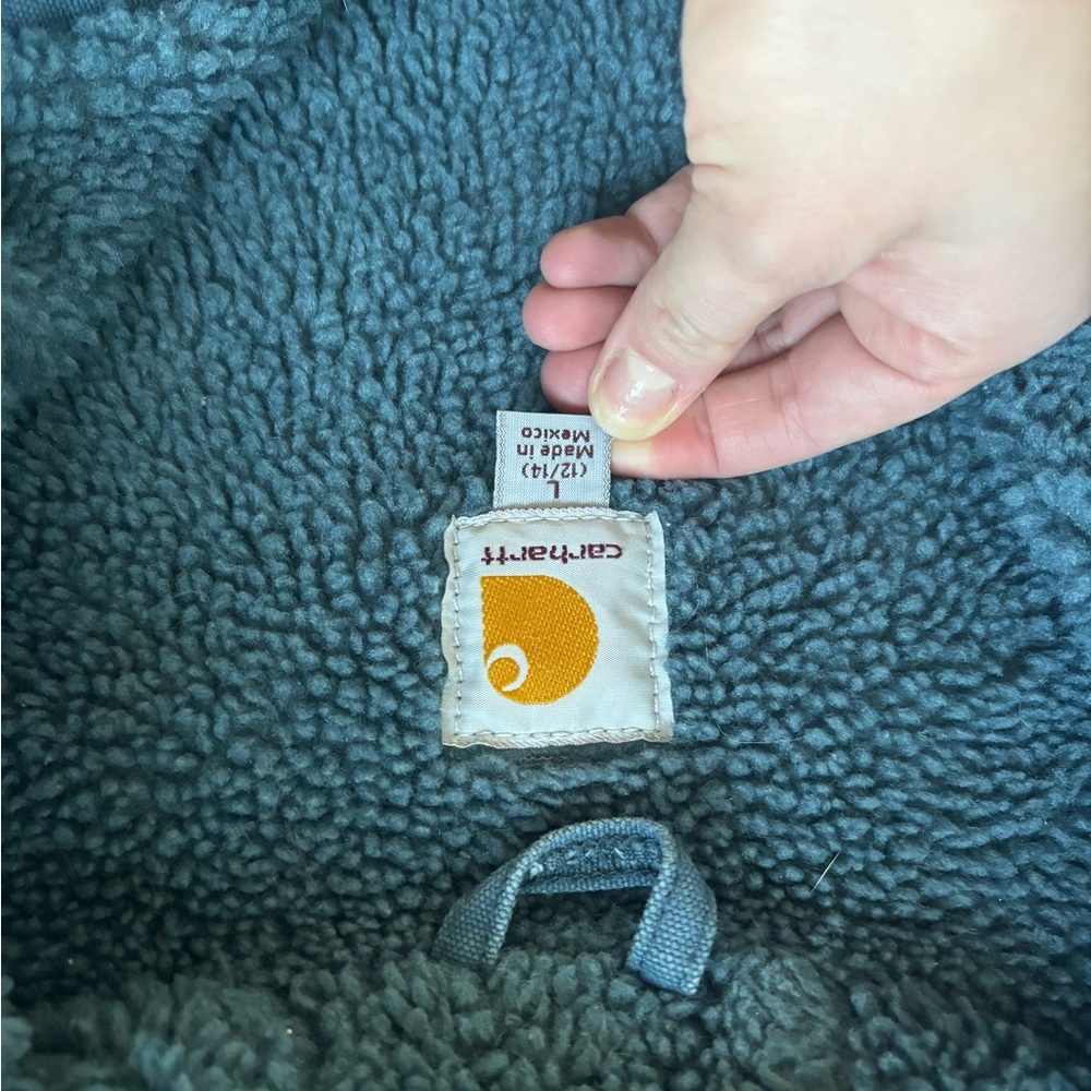 Carhartt teal Hooded Vest large - Picture 5 of 5